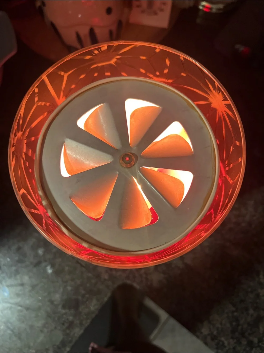 Rare Vintage 1960s-1970s Psychedelic Motion Lamp~MCM~Starburst~Spinning Lamp